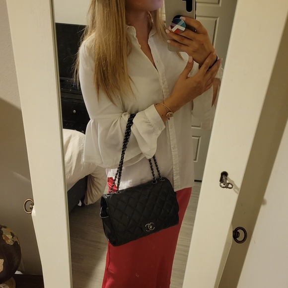 BCBG MAXAZRIA White Button Up Blouse - Picture 10 of 10